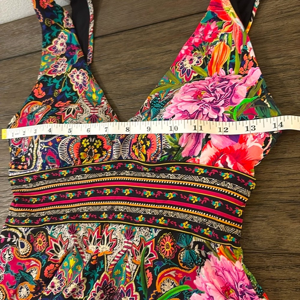 NWT [Johnny Was] Hannah Skirted Floral Printed One-Piece Swimsuit Womens Size XS - Picture 13 of 16